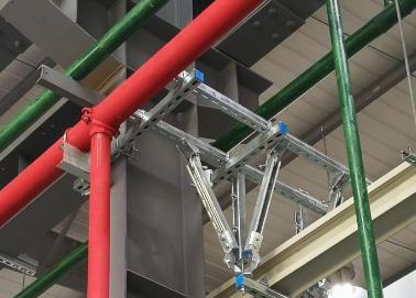 革吉该抗震支架的整体式支吊架结构协调性好